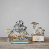METAL FLOWER BUNCH ORNAMENT