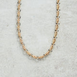 CV Designs GOLD/SILVER SMALL LINKS NECKLACE - CVNGSS