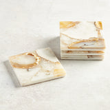 Two's Company AGATE COASTERS SET/4 Neutral