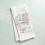 Creative Co-op WINTER HOLIDAY SCENE TEA TOWEL Winter Wonderland