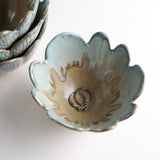 Creative Co-op PORCELAIN FLOWER BOWL