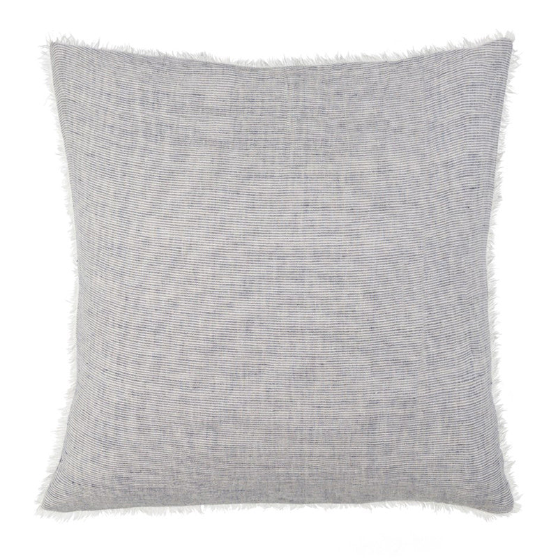 Indaba Trading LINA LINEN PILLOW Navy Stripe 24x24