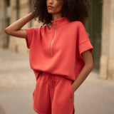 Varley RITCHIE SHORT SLEEVE SWEAT