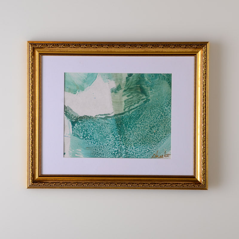 FRAMED PALETTE SERIES 8X10 GOLD SCROLL No 10