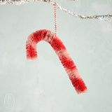 Creative Co-op SISAL CANDY CANE ORNAMENT Pink Red 7.5