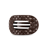 Teleties FLAT ROUND CLIP Truly Taupe Quilted