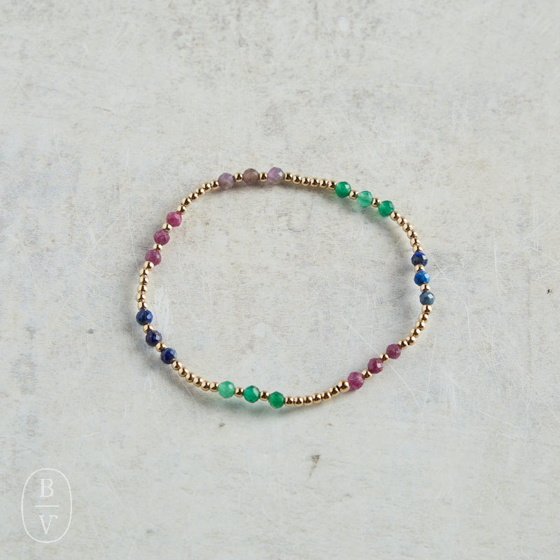 eNewton Design GEMSTONE JOY PATTERN BEAD BRACELET Hot Mess FW25 3mm