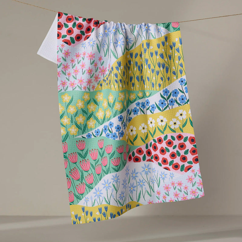 Geometry SPRING FIELDS TEA TOWEL