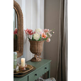 Creative Co-op NATURAL WOVEN RATTAN URN WITH BOW