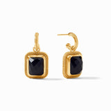 Julie Vos CHEVAL HOOP CHARM & CHARM EARRING Obsidian Black