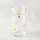 Mudpie GLASS CANDY CORN PITCHER