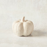 Creative Co-op STONEWARE REACTIVE GLAZE PUMPKIN Ivory Short