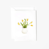 Emily Lex Studio YELLOW TULIPS MINI ENCLOSURE NOTECARD