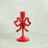 Creative Co-op METAL BOW CANDLEHOLDER Red 8