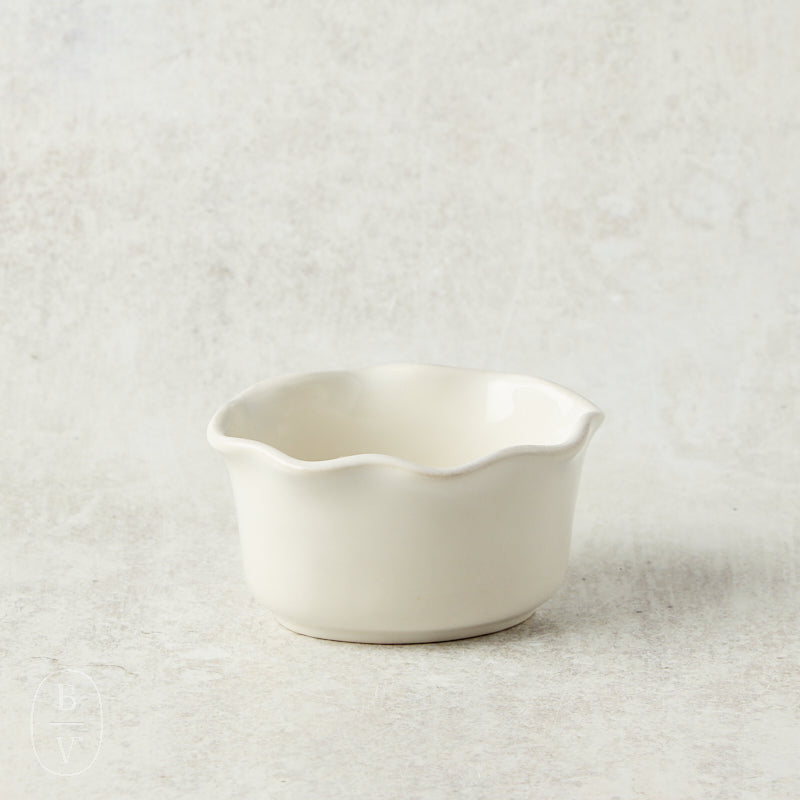 Casafina by Costa Nova RUFFLED RAMEKIN White
