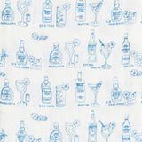 Pomegranate MARTINI LINEN TEA TOWEL SET OF 2