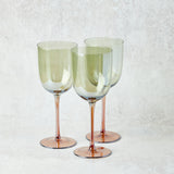 Bloomingville IRIDESCENT FINISH STEMMED WINE GLASS