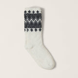 Barefoot Dreams COZYCHIC FAIR ISLE SOCKS Pearl Multi One Size