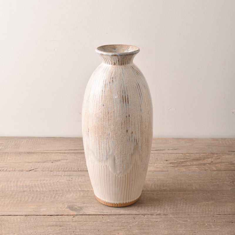 Etta B Pottery ORCHID VASE Oyster