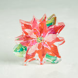 POINSETTIA ACRYLIC BLOOM BLOCK