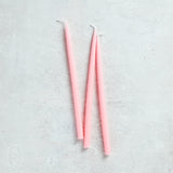 Creative Co-op THIN TAPER CANDLES BOX OF 24 Pink .5 x 10