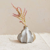 Creative Co-op TEXTURED STONEWARE FORMED VASE