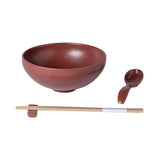 Casafina Living PACIFICA RAMEN BOWL SET IN GIFT BOX Cayenne