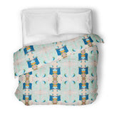 Laura Park Designs MICROLUX DUVET COVER Monets Garden Navy