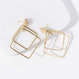 Ink and Alloy DOUBLE SQUARE EARRINGS
