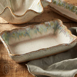 Etta B Pottery WAVED RECTANGLE BAKER
