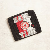 LA Chic ROLL TIDE BEADED COIN POUCH