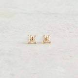 Virtue QUAD PEARL STUD EARRINGS Gold