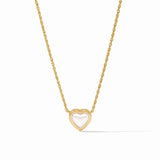 Julie Vos HEART DELICATE NECKLACE Pearl