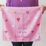 Doe A Deer LET ME CALL YOU SWEETHEART WAFFLE TOWEL