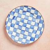 MacKenzie-Childs CHARGER PLATE Royal Check