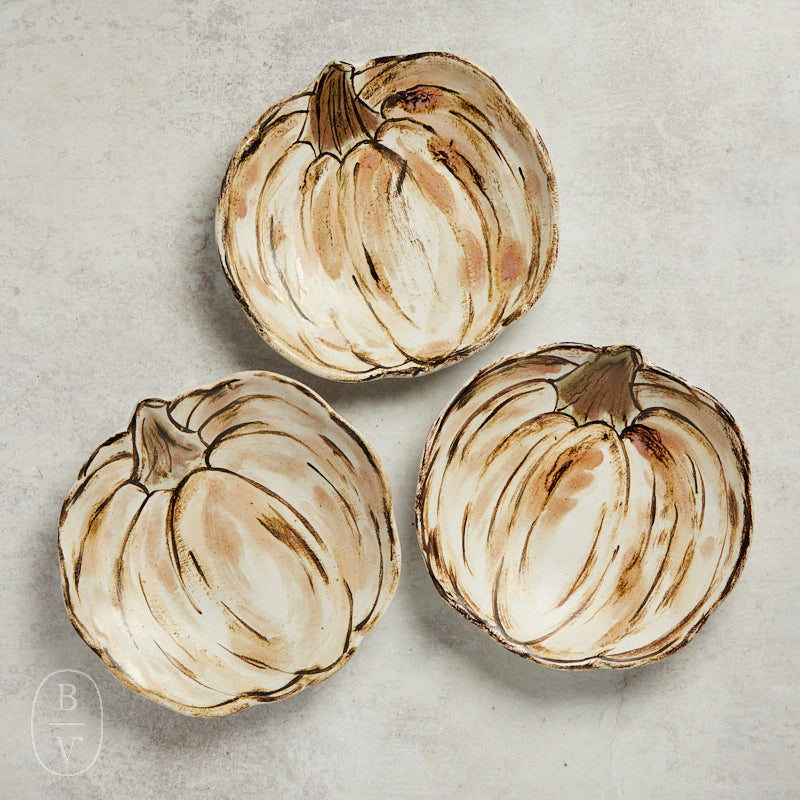 Etta B Pottery 2025 PUMPKIN SALAD PLATE