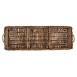 Creative Co-op HANDWOVEN RATTAN 3 SECTION BASKET