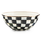 MacKenzie-Childs ENAMEL EVERYDAY BOWL Courtly Check