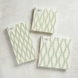 Boston International GREEN LEAF AND STEM LUNCHEON NAPKINS