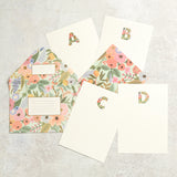 Rifle Paper Co GARDEN PARTY MONOGRAM NOTE CARDS