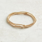 eNewton Design EXTENDS CLASSIC GOLD BEAD BRACELET 7.25" 2.5mm