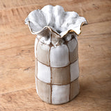 Dixie Pottery SAK VASE DESIGN WITH GOLD LEAF 7X6 2