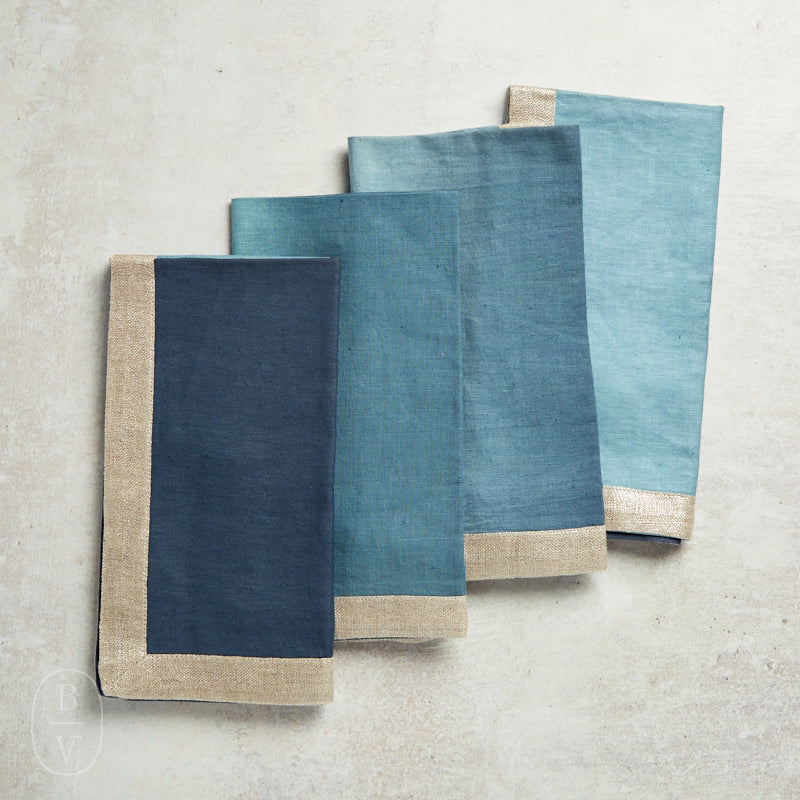 Kim Seybert DIP DYE NAPKIN Navy_Blue
