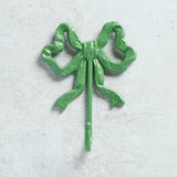 Creative Co-op BOW SHAPED WALL HOOK Kelly Green