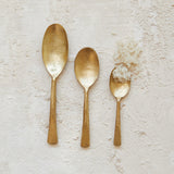 Creative Co-op HAND FORGED IRON SPOON SET