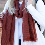 Pom Pom At Home AUSTIN SCARF Terra Cotta