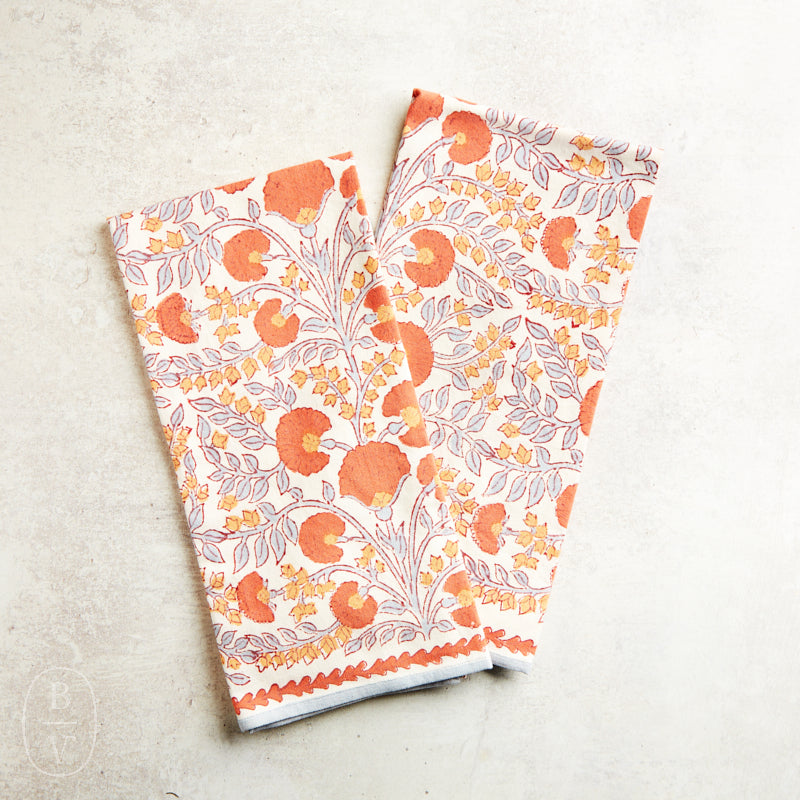 Pomegranate CACTUS FLOWER TEA TOWEL SET OF 2