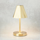 Bloomingville METAL RUFFLED LED TOUCH TABLE LAMP Gold