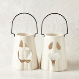 Creative Co-op CERAMIC GHOST LANTERN