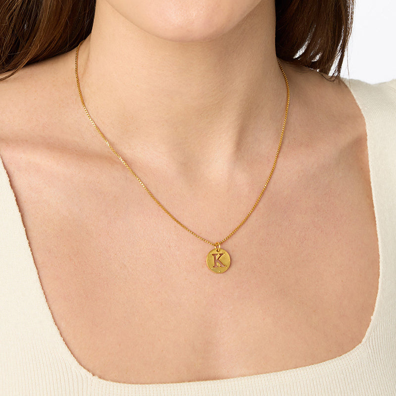 Julie Vos MONOGRAM DELICATE NECKLACE